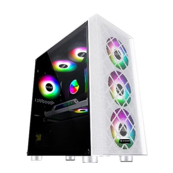 Revenger Game 6 Tempered Glass Mid Tower White Case